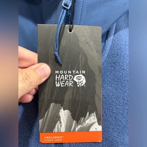 Mountain Hardwear Men's Medium UnClassic Fleece Pullover Jacket NWT Navy Blue - Picture 5 of 12